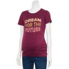 Maternity Sonoma Goods For Life® Ruched-Side Crewneck Graphic -SONOMA Store 5674756 Dream For The Future