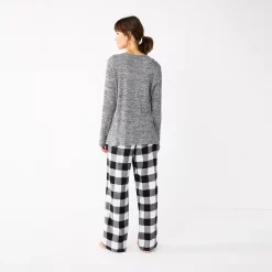 Women's Sonoma Goods For Life® Flannel Pajama Pants & Pajama Top Sleep Set -SONOMA Store 5677709 ALT