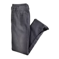 Women's Sonoma Goods For Life® Adaptive & Easy Dressing Mid-Rise Straight Leg Jean -SONOMA Store 5678470 Light Grey