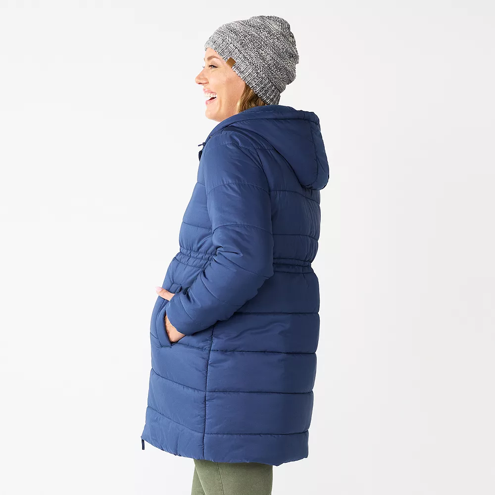 Maternity Sonoma Goods For Life® Cinch Waist Puffer Jacket 5 Maternity Sonoma Goods For Life® Cinch Waist Puffer Jacket - Image 3
