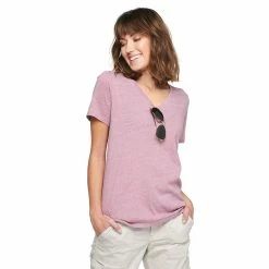 Women's Tall Sonoma Goods For Life® Everyday V-Neck Tee -SONOMA Store 5686285 Dusty Purple