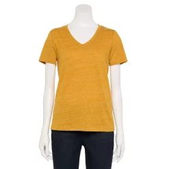 Women's Tall Sonoma Goods For Life® Everyday V-Neck Tee -SONOMA Store 5686285 Gold