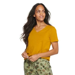 Women's Tall Sonoma Goods For Life® Everyday V-Neck Tee -SONOMA Store 5686285 Green Gold