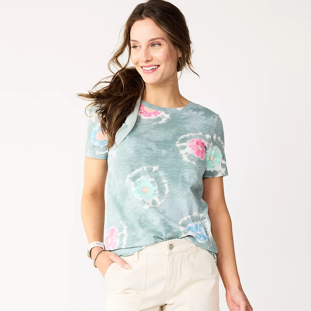 Women's Tall Sonoma Goods For Life® Essential Crewneck Tee 37 Women's Tall Sonoma Goods For Life® Essential Crewneck Tee - Image 35