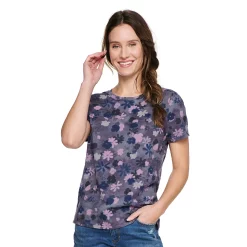 Women's Tall Sonoma Goods For Life® Essential Crewneck Tee 45 Women's Tall Sonoma Goods For Life® Essential Crewneck Tee -SONOMA Store 5686288 Purple Abstract Floral