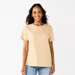 Women's Tall Sonoma Goods For Life® Essential Crewneck Tee 66 Women's Tall Sonoma Goods For Life® Essential Crewneck Tee -SONOMA Store 5686288 Tan
