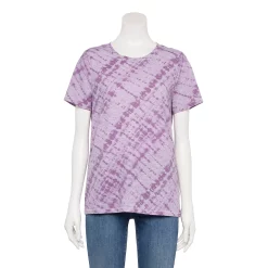 Women's Tall Sonoma Goods For Life® Essential Crewneck Tee 73 Women's Tall Sonoma Goods For Life® Essential Crewneck Tee -SONOMA Store 5686288 Violet Diagonal Dye