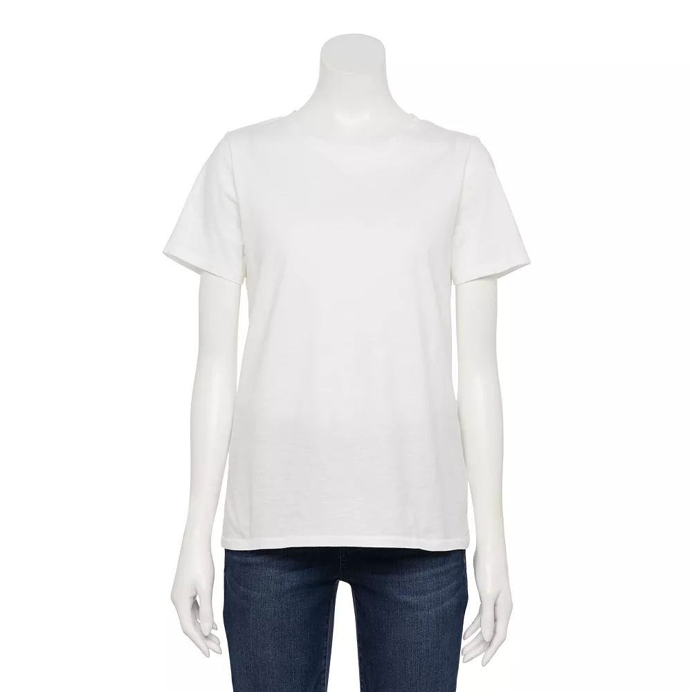 Women's Tall Sonoma Goods For Life® Essential Crewneck Tee 43 Women's Tall Sonoma Goods For Life® Essential Crewneck Tee - Image 41