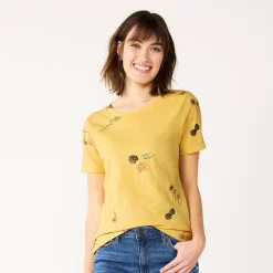 Women's Tall Sonoma Goods For Life® Essential Crewneck Tee 79 Women's Tall Sonoma Goods For Life® Essential Crewneck Tee -SONOMA Store 5686288 Yellow Beach Scene
