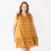 Women's Sonoma Goods For Life® Tiered Sleeveless Dress 1 Women's Sonoma Goods For Life® Tiered Sleeveless Dress -SONOMA Store 5746171 Gold Floral
