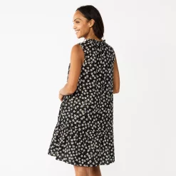 Women's Sonoma Goods For Life® Tiered Sleeveless Dress -SONOMA Store 5748599 ALT