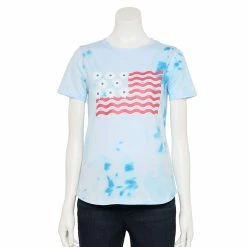 Women's Sonoma Goods For Life® Patriotic Graphic Tee -SONOMA Store 5757625 Tie Dye Flower Flag