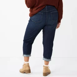 Plus Size Sonoma Goods For Life® Premium High-Waisted Boyfriend Jeans -SONOMA Store 5780060 ALT