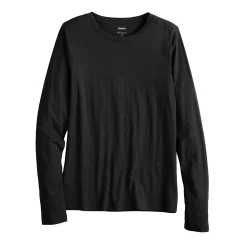 Women's Sonoma Goods For Life® Adaptive & Easy Dressing Everyday Long Sleeve Top -SONOMA Store 5816132 Black