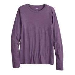 Women's Sonoma Goods For Life® Adaptive & Easy Dressing Everyday Long Sleeve Top -SONOMA Store 5816132 Purple