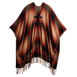 Women's Sonoma Goods For Life® Fireplace Plaid Topper with Toggles 7 Women's Sonoma Goods For Life® Fireplace Plaid Topper with Toggles -SONOMA Store 5831811 ALT2