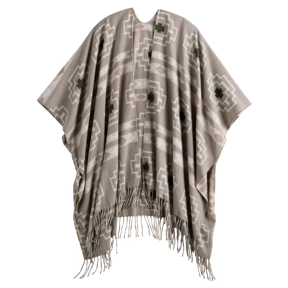 Women's Sonoma Goods For Life® Ikat Geo Print Topper 6 Women's Sonoma Goods For Life® Ikat Geo Print Topper - Image 4