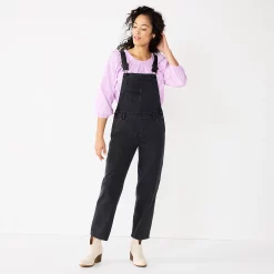 Women's Sonoma Goods For Life® Cropped Jean Overalls 10 Women's Sonoma Goods For Life® Cropped Jean Overalls -SONOMA Store 5841608 Black Wash