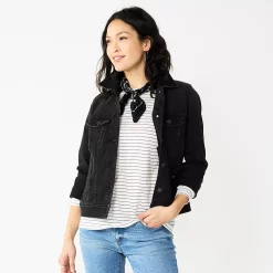 Women's Sonoma Goods For Life® Denim Jacket 11 Women's Sonoma Goods For Life® Denim Jacket -SONOMA Store 5923729 Black Wash