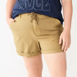 Plus Size Sonoma Goods For Life® Utility Shorts -SONOMA Store 5926948 Khaki