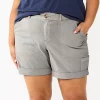 Plus Size Sonoma Goods For Life® Comfort Waist Utility Bermuda Shorts 1 Plus Size Sonoma Goods For Life® Comfort Waist Utility Bermuda Shorts -SONOMA Store 5927089 Light Gray