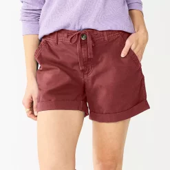 Women's Sonoma Goods For Life® Utility Shorts -SONOMA Store 5927776 Maroon