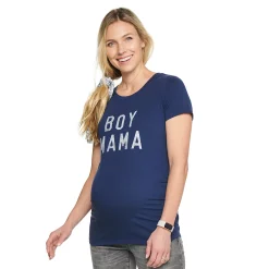 Maternity Sonoma Goods For Life® Fitted Crewneck Graphic Tee -SONOMA Store 6120299 Boy Mama Graphic