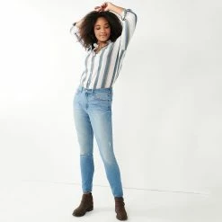 Women's Sonoma Goods For Life® Curvy High-Waisted Skinny Jeans -SONOMA Store 6120421 ALT4